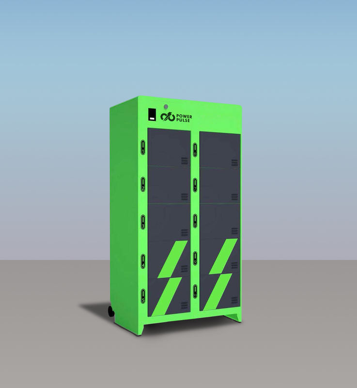 10 ranuras Batería de cambio de gabinete Para 48V 60V 72V E Batería intercambiable de motocicleta